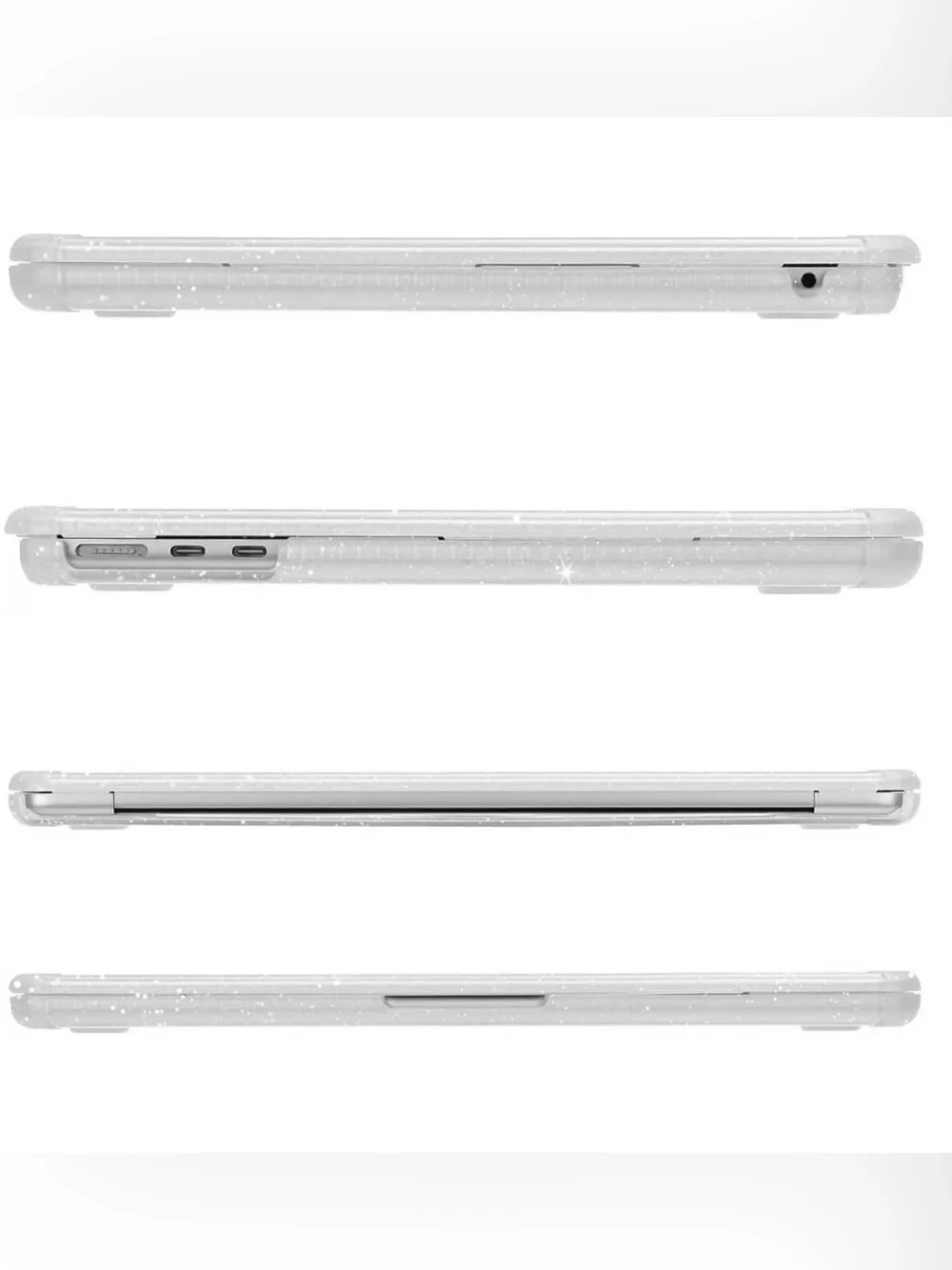 Apple MacBook Air 13 inch Protective Case & Keyboard Cover-Clear Sparkle